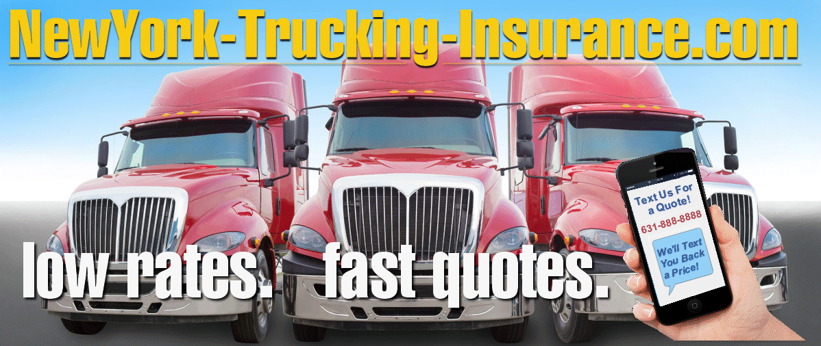 save money on your New York truck insurance from NewYork-Trucking-Insurance.com